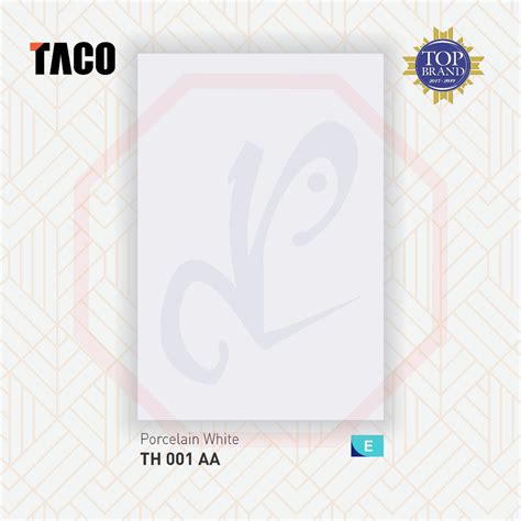 Jual Taco Hpl Solid Th Porcelain White Th Aa Putih Kilap