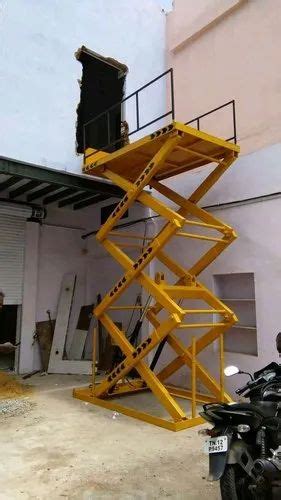 Hydraulic Scissor Platforms Working Height 20 Feet Capacity 1 2 Ton