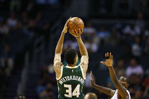 Milwaukee Bucks Taking A Closer Look At Giannis Antetokounmpos Three Point Shooting