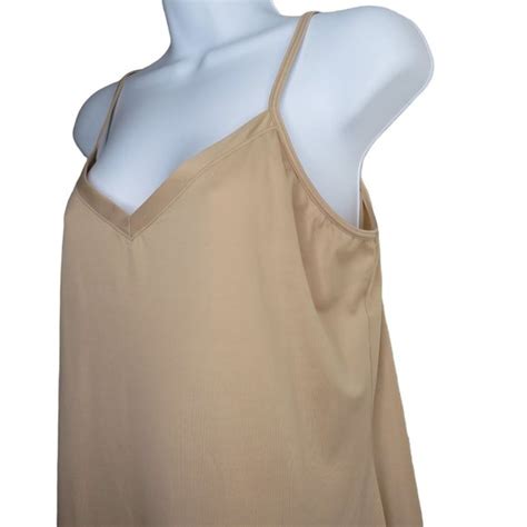 Vassarett Intimates Sleepwear Vintage Vassarette Nude Full Length Dress Slip M Nylon
