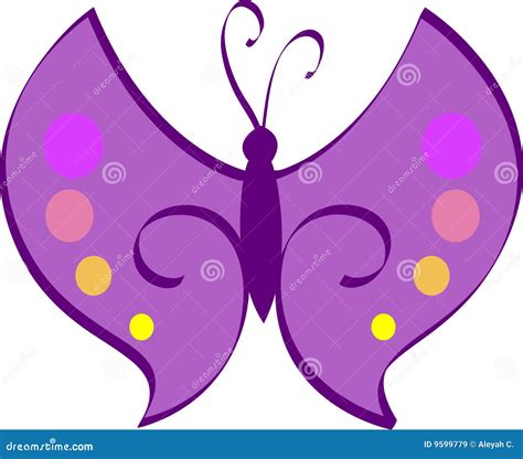 Mariposa P Rpura Ilustraci N Del Vector Ilustraci N De N Ctar