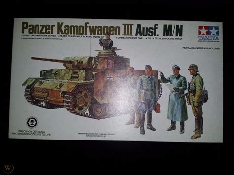 Tamiya Scale German Panzer Kampfwagen Iii Ausf M N Model Kit New