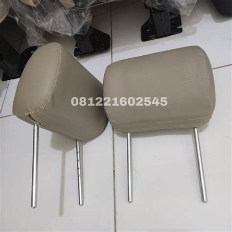 Jual Headrest Sandaran Kepala Jok Mobil Universal Bahan Kulit