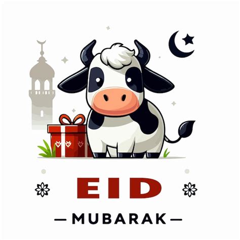 Festa Di Eid Al Adha Mubarak Sfondo Islamico Vettore Premium Generato