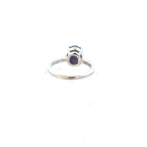 Periwinkle Blue Linde Star Sapphire Solitaire Ring 14 Gem