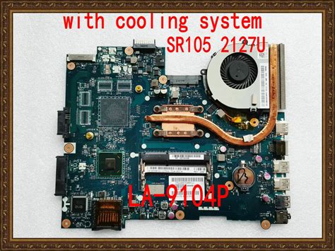 LA 9104P With Cooling System CN 03H0VW Laptop Motherboard For DELL