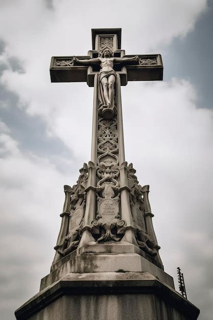 Bela Est Tua De Pedra Da Crucifica O De Jesus Cristo No T Mulo Do