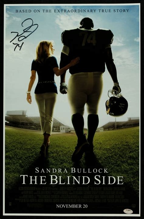 Michael Oher Signed "The Blind Side" 11x17 Movie Poster Photo (Schwartz ...