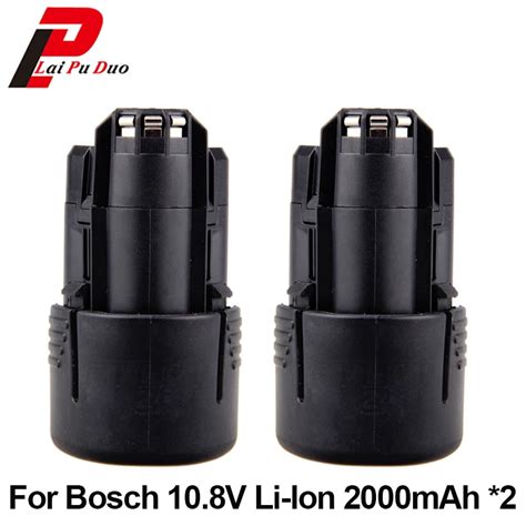 Pcs V Mah Li Ion Power Tools Rechargeable Battery For Bosch