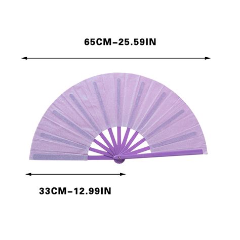 potrochi Fans for Line Dancing, Folding Hand Rave Fan, Hand Folding