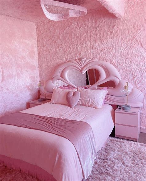 Pink Aesthetic Bedroom 💞 Pink Living Room Pink Retro Bedroom Pink