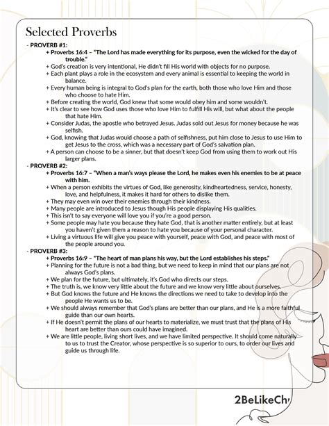 Proverbs 16 Summary - 5 Minute Bible Study — 2BeLikeChrist