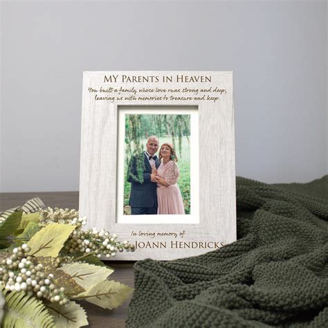 Loss of Parents Gift Parents Memorial Picture Frame Personalized in ...