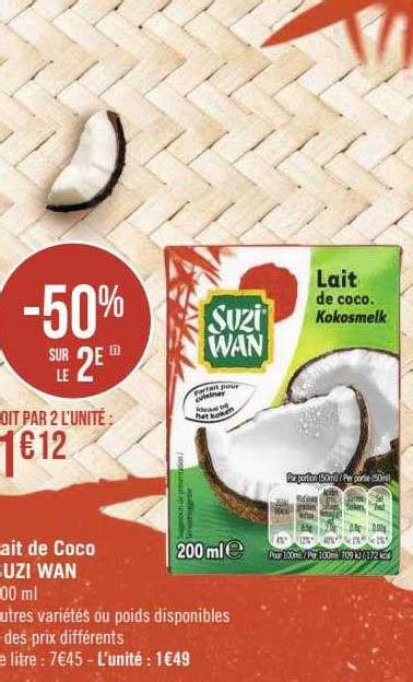 Promo Lait De Coco Suzi Wan chez Géant iCatalogue fr