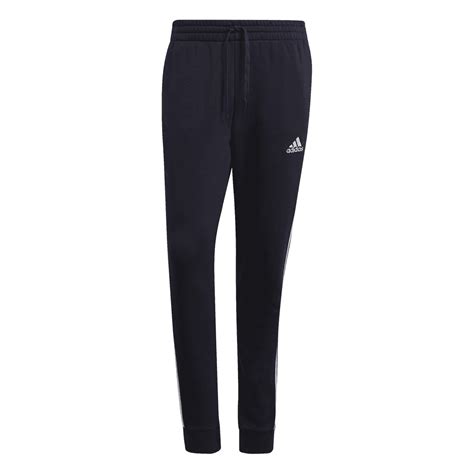 Adidas Mens Essentials Fleece Tapered Cuff 3 Stripes Pant Men From