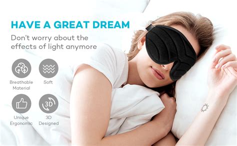 Umisleep Sleep Mask 3D Contoured Sleeping Mask For Women Men Super