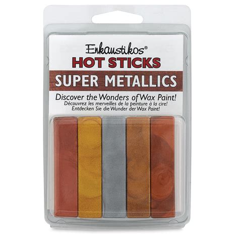 Enkaustikos Hot Sticks Encaustic Paint Super Metallics Set Of Ml Sticks Blick Art