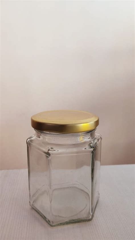 Ml Hexa Glass Jar For Food Storage At Rs Piece In Noida Id