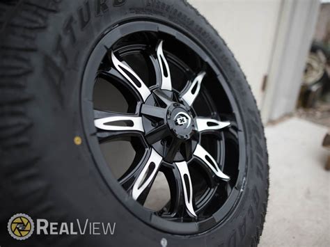 RealView Of Vision Off Road Manic 423 Black Machined Face 18x9 12