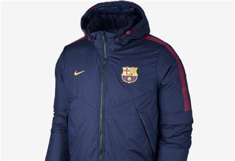 Nike Fc Barcelona 550 Down Hooded Jacket Loyal Blue Noble Red