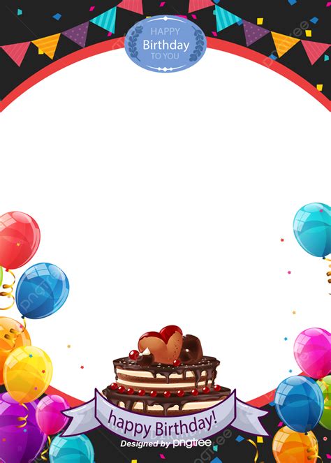 Fashionable Cartoon Birthday Party Poster Background Wallpaper Image For Free Download Pngtree