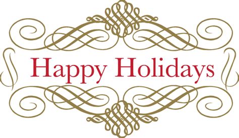 Happy Holidays Png Transparent Clipart