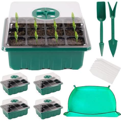 Vinfutur Mini Serre Pour Plantes Pcs Cellules Bac Semis Plateaux