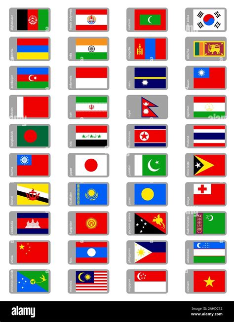 Asian Country Flags