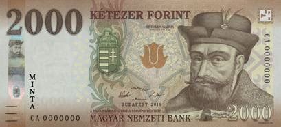 Kantor Rzeszów KWADRAT HUF aktualne banknoty węgierskie