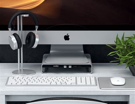 Satechi Type C Aluminum IMac Monitor Stand Hub Gives You Total Access