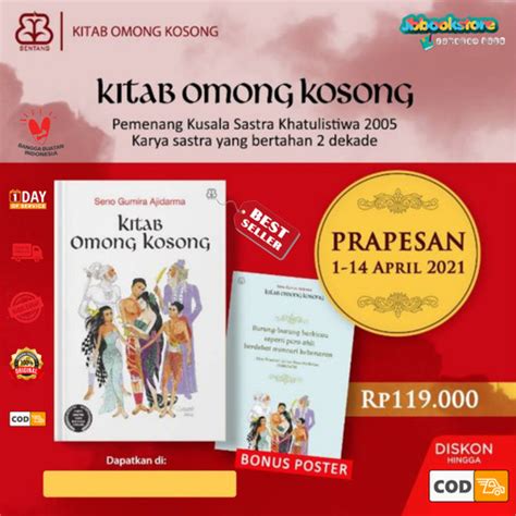 Jual Kitab Omong Kosong Seno Gumira Ajidarma Jakarta Selatan Jb