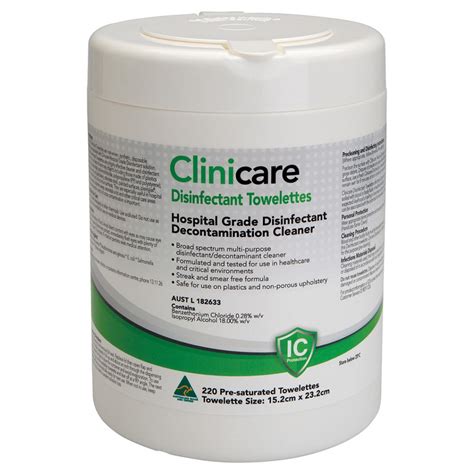 Dentalife Clinicare Hgd Hospital Grade Disinfectant Ultra Wipes Refill