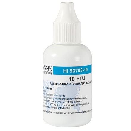 Solution d étalonnage 10 FTU pour HI93703 HANNA Instruments