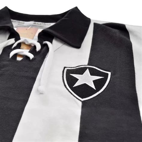 Camisa Botafogo Retrô Masculina 1907 cordinha