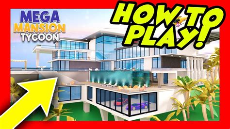 How To Play Roblox Mega Mansion Tycoon Youtube