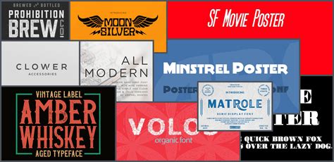 20+ Best Fonts for Posters in 2021: Free and Premium Fonts