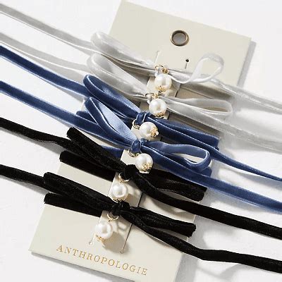 Coffee Break: Pearl Velvet Hair Ties - Corporette.com