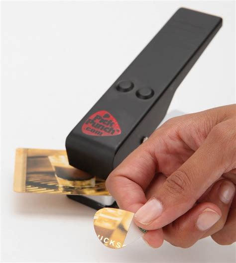 This Guitar Pick Punch Makes Guitar Picks From Old Credit Cards Ids