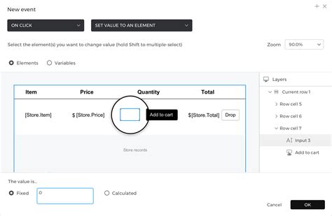 How to prototype a simple shopping cart