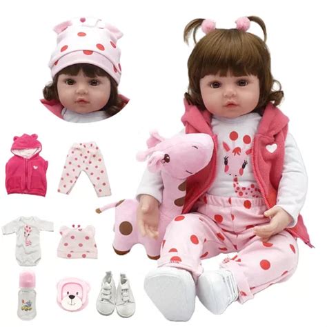 Boneca Bebe Reborn Silicone Menina Realista Boneca Cm Parcelamento