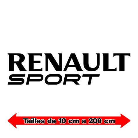 Sticker Renault Sport Ref Voiture Renault Automotostick