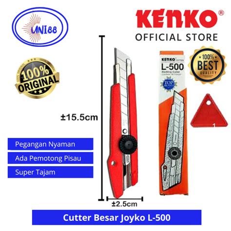 Cutter Besar Kenko L500 Cutter L 500 Joyko Kater Jumbo Pisau Pemotong