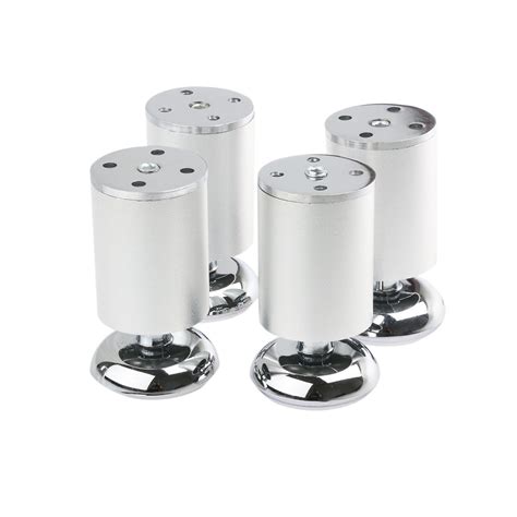 Pcs Stainless Steel Kitchen Adjustable Feet Round Furniture Legs