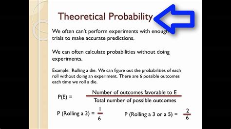 Empirical And Theoretical Probability Youtube