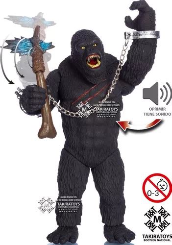 King Kong Figura Con Sonido 30cm Articulada Takiratoys Meses sin interés