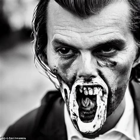 Thierry Baudet As A Zombie Eating The Remains Of What Stable