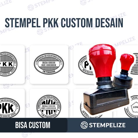 jual stempel pkk custom desain shopee indonesia