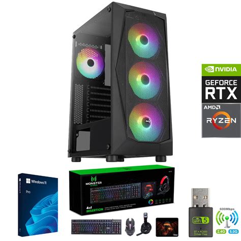 Pc Gamer Amd Ryzen 7 5700X 32GB RTX 4070 SUPER 2TB One Gamer