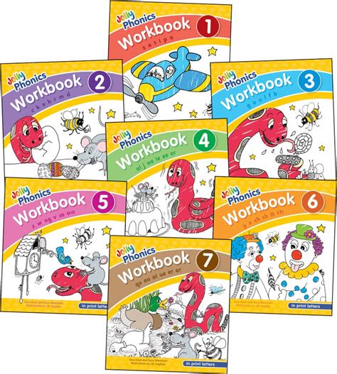 Mua Jolly Phonics Workbooks 1 7 In Print Letters In Print Letters Jolly Phonics Workbooks 1 7