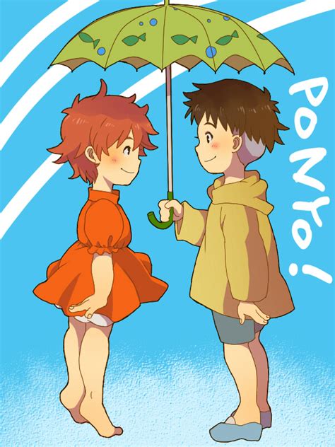 Ponyo And Sosuke Studio Ghibli Fan Art 44237255 Fanpop